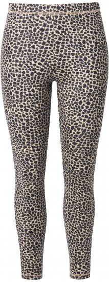 Ulla Popken Leopard Print Ski Leggings Black - Jeans & Byxor i Stora Storlekar – Plus Size - 