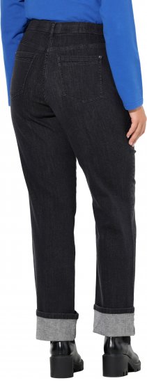 Ulla Popken Rhinestone Studded Jeans Grey - Jeans & Byxor i Stora Storlekar – Plus Size - 