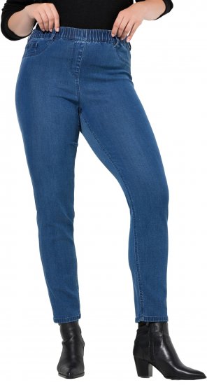 Ulla Popken Denim Five Pocket Jeggings Blue Denim - Jeans & Byxor i Stora Storlekar – Plus Size - 