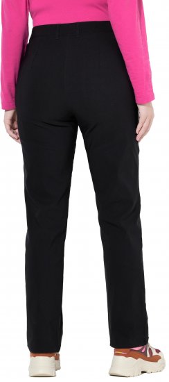 Ulla Popken Bengaline Elastic Waist Pants Black - Jeans & Byxor i Stora Storlekar – Plus Size - 