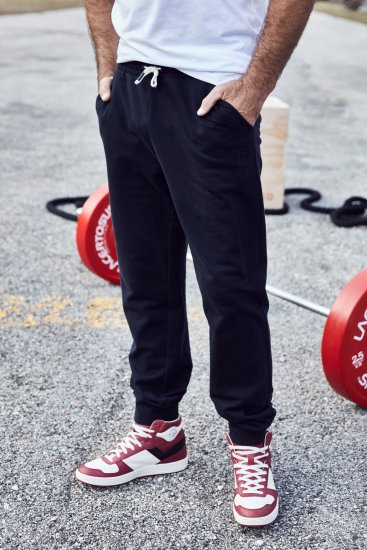 JP1880 Sweatpants Modern Fit Lightweight Black - HERRKLÄDER MT-6XLT - Kläder för långa män