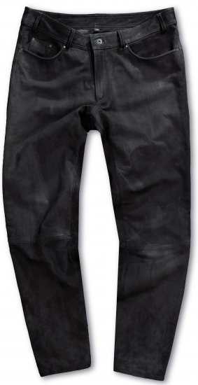 JP1880 Leather Pants Regular Fit Buffalo Nubuck Dark Brown - Jeans & byxor - Stora Jeans och Stora Byxor