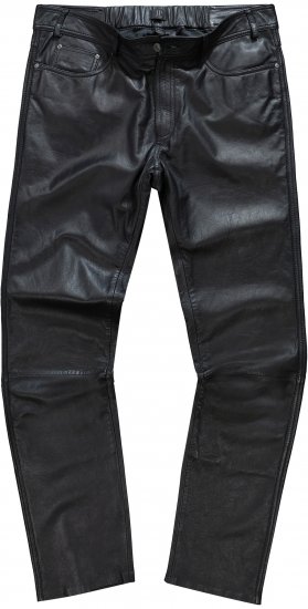 JP1880 Leather Pants Regular Fit Finest Lamb Nappa Black - Jeans & byxor - Stora Jeans och Stora Byxor