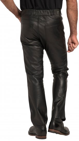 JP1880 Leather Pants Regular Fit Finest Lamb Nappa Black - Jeans & byxor - Stora Jeans och Stora Byxor