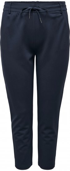 Only Carmakoma Goldtrash Classic Pants Navy - Byxor - 