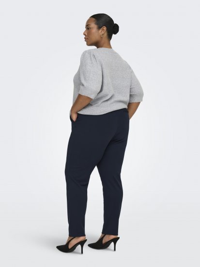 Only Carmakoma Goldtrash Classic Pants Navy - Byxor - 