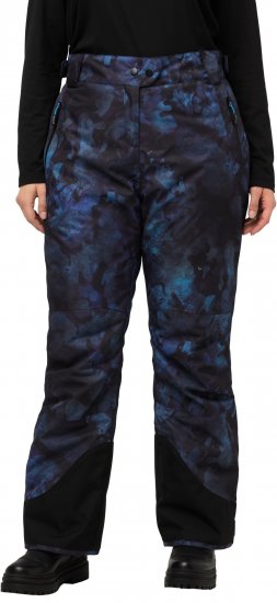Ulla Popken Functional Trousers Ski Trousers Waterproof Velcro Closure Navy - Jeans & Byxor i Stora Storlekar – Plus Size - 