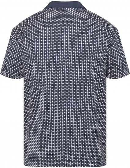 North Latitude 61134 All-Over Print Jerseypiké Marinblå - Pikétröjor - Stora pikétröjor - 2XL-8XL