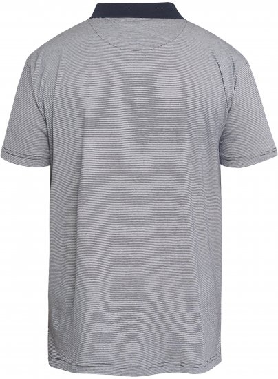 North Latitude 61136 Randig Garnfärgad Pikétröja Marinblå - Pikétröjor - Stora pikétröjor - 2XL-8XL