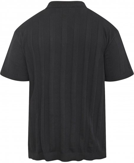 North Latitude 61329 Stickad Kortärmad Pikétröja Svart - Pikétröjor - Stora pikétröjor - 2XL-8XL