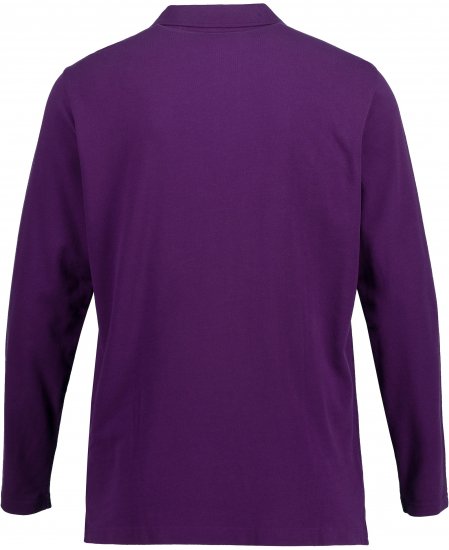 JP1880 Polo Shirt Long Sleeve Pique Purple - Pikétröjor - Stora pikétröjor - 2XL-8XL