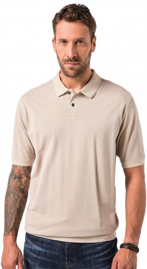 JP1880 Polo Shirt Short Sleeve Pique Dark Dusty Pink - Pikétröjor - Stora pikétröjor - 2XL-8XL