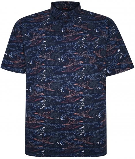 Espionage P177 All Over Print Polo Navy - Pikétröjor - Stora pikétröjor - 2XL-8XL