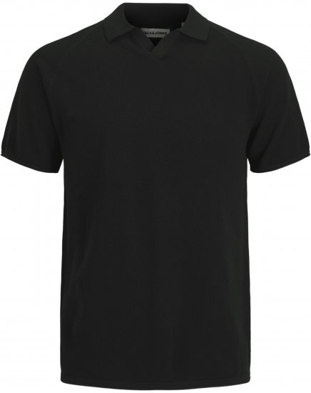 Jack & Jones Hill Pikétröja med Kort Ärm Svart - Pikétröjor - Stora pikétröjor - 2XL-8XL