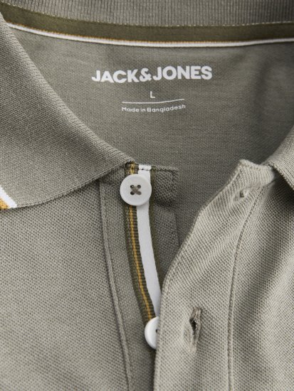 Jack & Jones Blaze Short Sleeve Polo Grey - Pikétröjor - Stora pikétröjor - 2XL-8XL