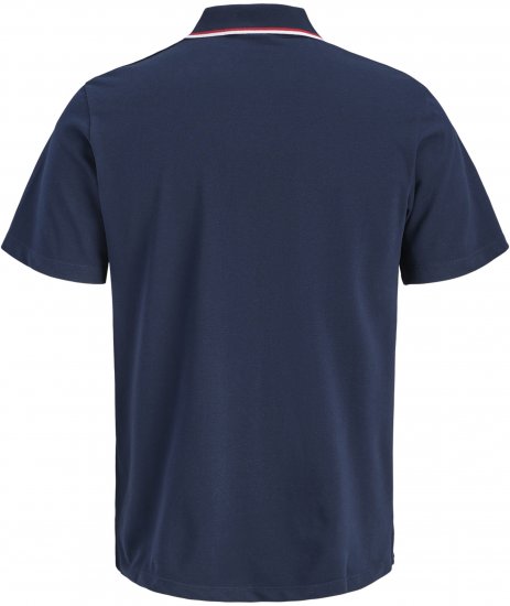 Jack & Jones Blaze Short Sleeve Polo Navy - Pikétröjor - Stora pikétröjor - 2XL-8XL