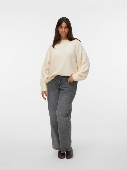 Vero Moda Boom Long Sleeve Pullover Birch - Stickade tröjor - 