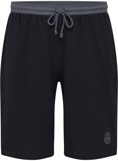 North Latitude Pyjama Shorts Black - Pyjamas/Loungewear - Pyjamas för herrar i stora storlekar
