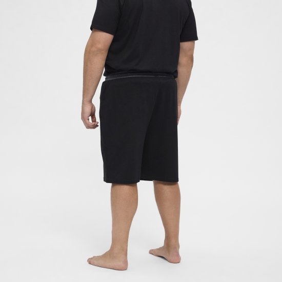 North Latitude Pyjama Shorts Black - Pyjamas/Loungewear - Pyjamas för herrar i stora storlekar
