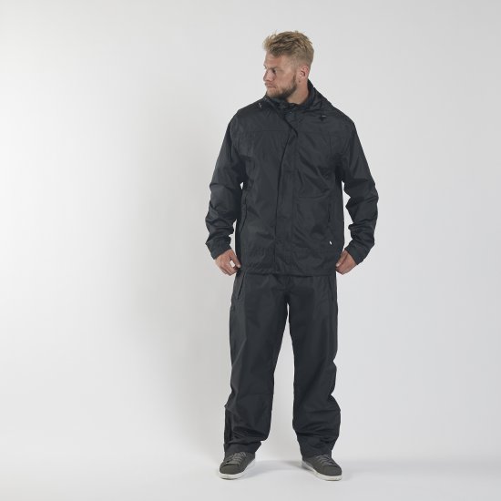 North Latitude Rain Jacket Black TALL - Träningskläder & friluft - Träningskläder till herr i stora storlekar