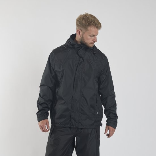 North Latitude Rain Jacket Black TALL - Träningskläder & friluft - Träningskläder till herr i stora storlekar