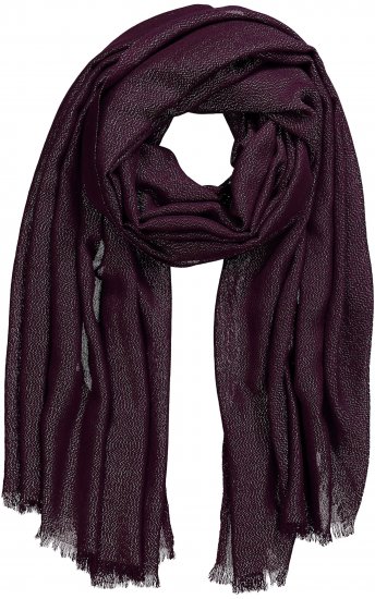 Ulla Popken Metallic Shimmer Scarf Red - Accessoarer - 