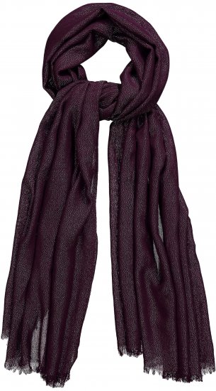 Ulla Popken Metallic Shimmer Scarf Red - Accessoarer - 