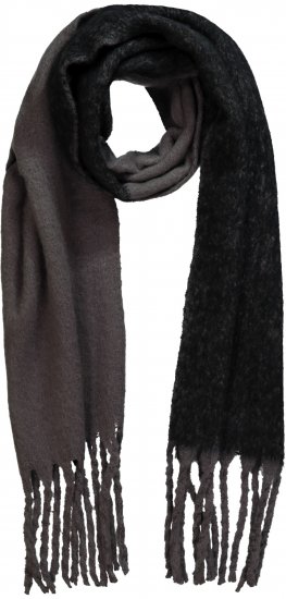 Ulla Popken Fringed Edge Boucle Scarf Green - Accessoarer - 