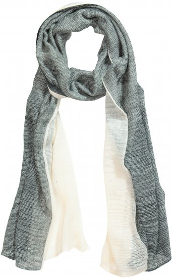 Ulla Popken Two Tone Scarf Grey - Accessoarer - 
