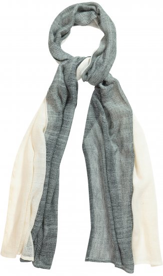 Ulla Popken Two Tone Scarf Grey - Accessoarer - 