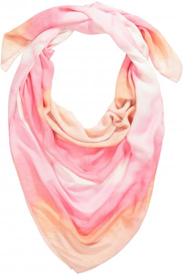 Ulla Popken Square Tie Dye Scarf Light Pink - Accessoarer - 