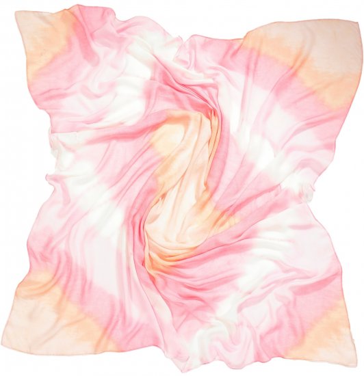 Ulla Popken Square Tie Dye Scarf Light Pink - Accessoarer - 