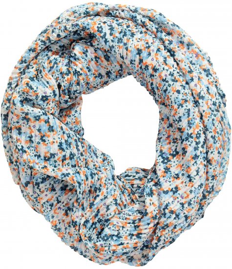 Ulla Popken Ditsy Floral Infinity Scarf Off-White - Accessoarer - 