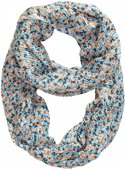 Ulla Popken Ditsy Floral Infinity Scarf Off-White - Accessoarer - 