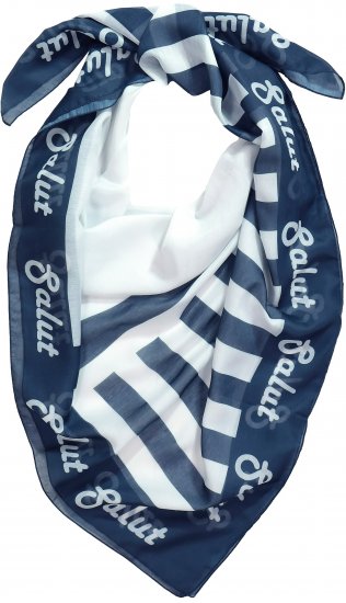 Ulla Popken Maritime Inspired Scarf Deep Aqua - Accessoarer - 