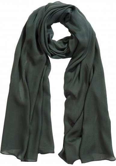 Ulla Popken Lightweight Scarf Olive Grey - Accessoarer - 