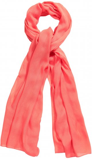 Ulla Popken Lightweight Scarf Coral Pink - Accessoarer - 
