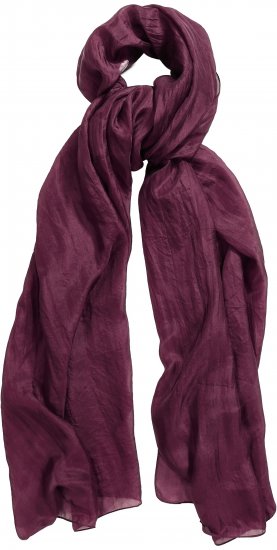Ulla Popken Silk Scarf Aubergine - Accessoarer - 