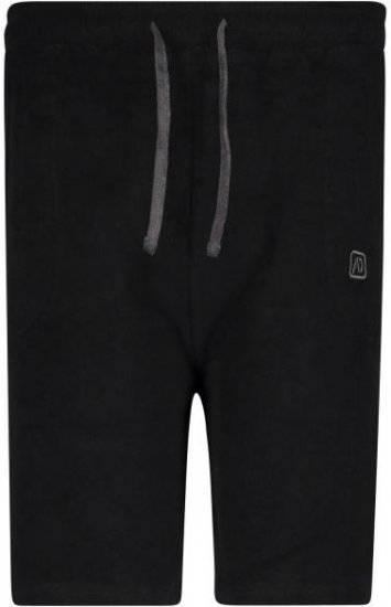 Adamo Terry Shorts Black - Shorts - Stora shorts W40-W60