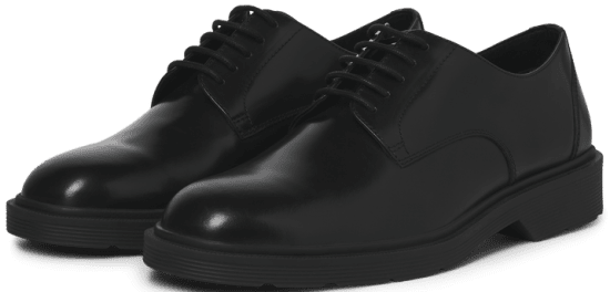 Jack & Jones Dax Leather Lace Shoes Anthracite - Herrskor 40-52 - 