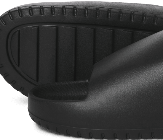Jack & Jones Ripple Moulded Slider Slippers Anthracite - Herrskor 40-52 - 