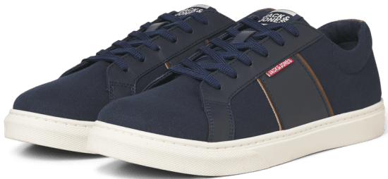 Jack & Jones Watmos Canvas Sneakers Navy Blazer - Herrskor 40-52 - 