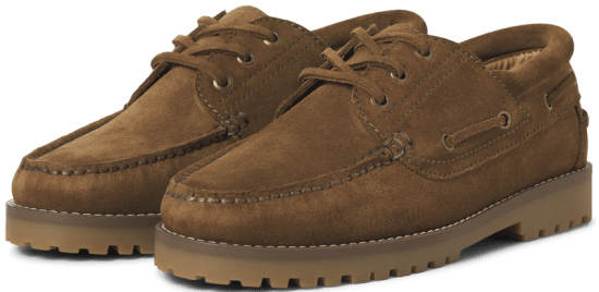 Jack & Jones Brooklyn Suede Boat Loafers Cognac - Herrskor 40-52 - 