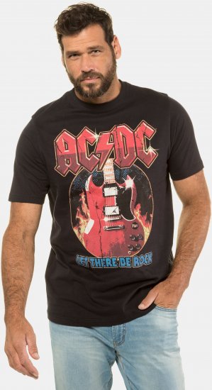 JP1880 ACDC - Let There Be Rock Vintage looking Band T-Shirt Black - T-shirts - Stora T-shirts - 2XL-14XL