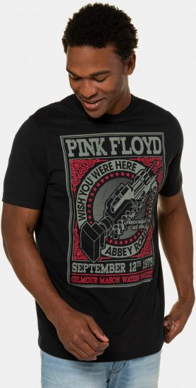JP1880 Pink Floyd Retro Graphic Comfort Fit Band T-Shirt Black - T-shirts - Stora T-shirts - 2XL-14XL