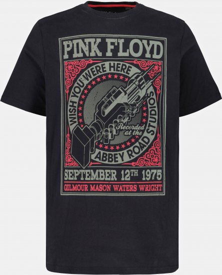 JP1880 Pink Floyd Retro Graphic Comfort Fit Band T-Shirt Black - T-shirts - Stora T-shirts - 2XL-14XL