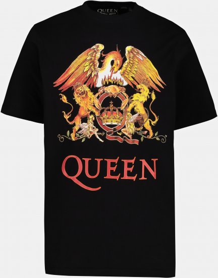 JP1880 Queen Graphic Comfort Fit Band T-Shirt Black - T-shirts - Stora T-shirts - 2XL-14XL