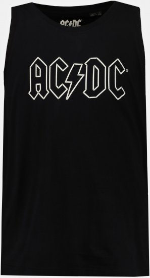 JP1880 AC/DC Graphic Comfort Fit Band Tank Top Black - T-shirts - Stora T-shirts - 2XL-14XL