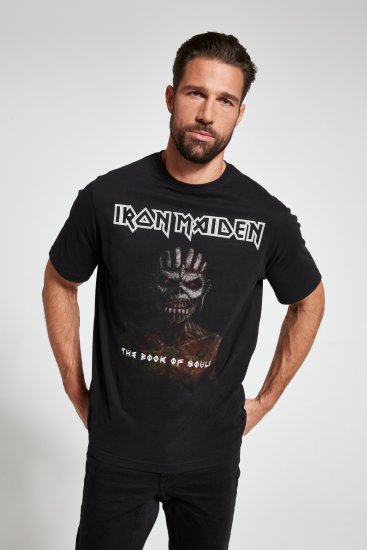 JP1880 Iron Maiden Graphic Band T-Shirt Black - T-shirts - Stora T-shirts - 2XL-14XL