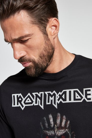 JP1880 Iron Maiden Graphic Band T-Shirt Black - T-shirts - Stora T-shirts - 2XL-14XL